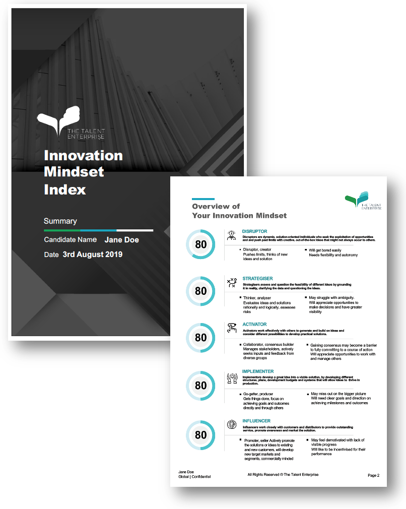 Innovation Mindset Index Innovation Mindset Index